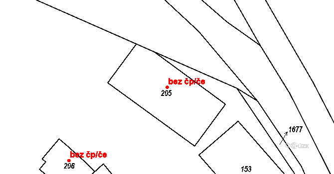 Luby 47987243 na parcele st. 205 v KÚ Opatov u Lubů, Katastrální mapa