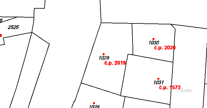 Nové Město 2018, Praha na parcele st. 1029 v KÚ Nové Město, Katastrální mapa