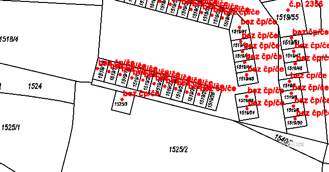Turnov 38877244 na parcele st. 1519/22 v KÚ Turnov, Katastrální mapa