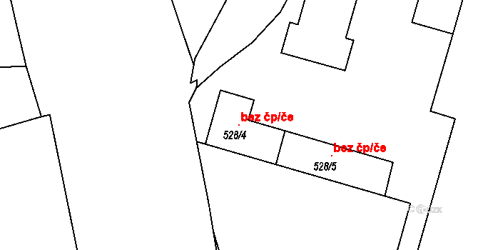 Benešov 45351244 na parcele st. 528/4 v KÚ Benešov u Prahy, Katastrální mapa
