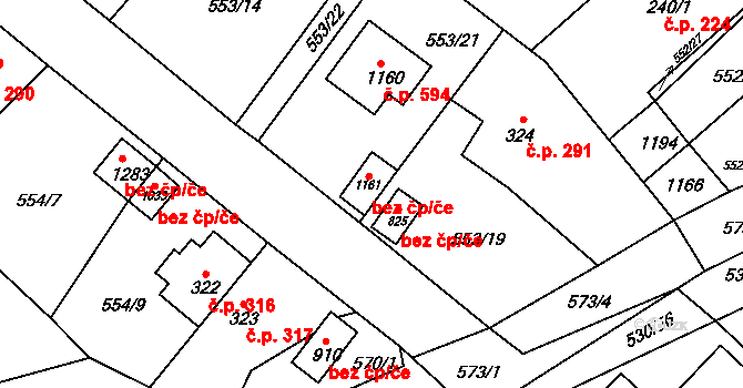Šťáhlavy 46259244 na parcele st. 1161 v KÚ Šťáhlavy, Katastrální mapa