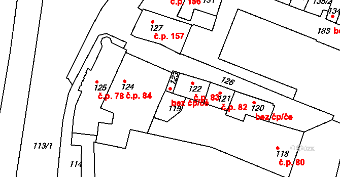 Jemnice 50332244 na parcele st. 123 v KÚ Jemnice, Katastrální mapa