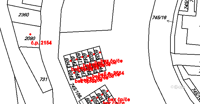 Jablonec nad Nisou 2570, Katastrální mapa