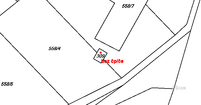 Holovousy 39765245 na parcele st. 309 v KÚ Holovousy v Podkrkonoší, Katastrální mapa
