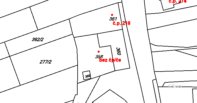 Nížkovice 168, Katastrální mapa