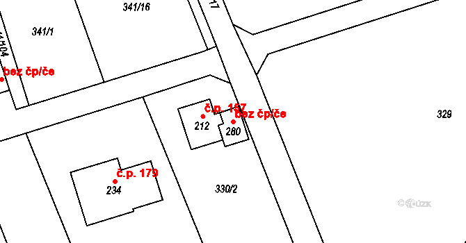 Bystročice 78107245 na parcele st. 280 v KÚ Bystročice, Katastrální mapa