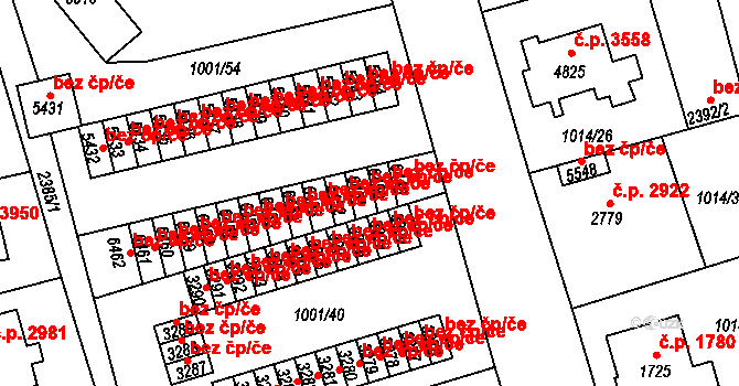 Jablonec nad Nisou 2957, Katastrální mapa