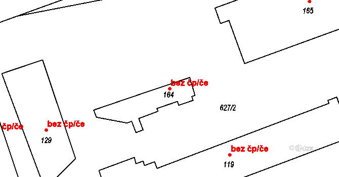 Hořešovice 39316246 na parcele st. 164 v KÚ Hořešovice, Katastrální mapa