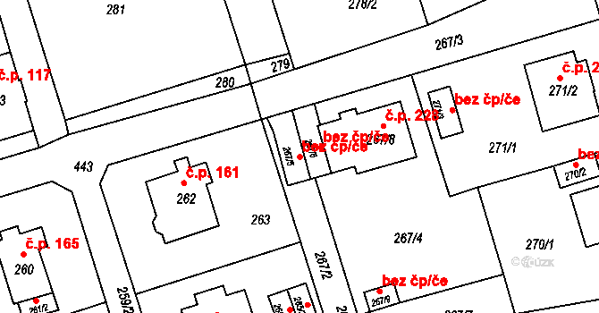 Liberec 47011246 na parcele st. 267/5 v KÚ Janův Důl u Liberce, Katastrální mapa