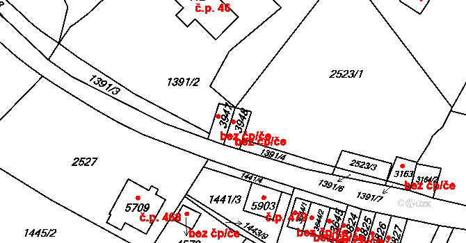 Trutnov 41864247 na parcele st. 3948 v KÚ Trutnov, Katastrální mapa