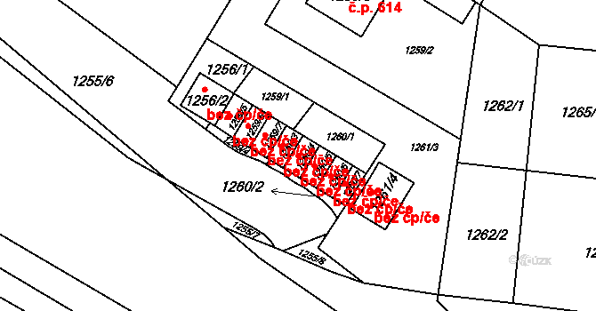 Týniště nad Orlicí 41939247 na parcele st. 1260/4 v KÚ Týniště nad Orlicí, Katastrální mapa