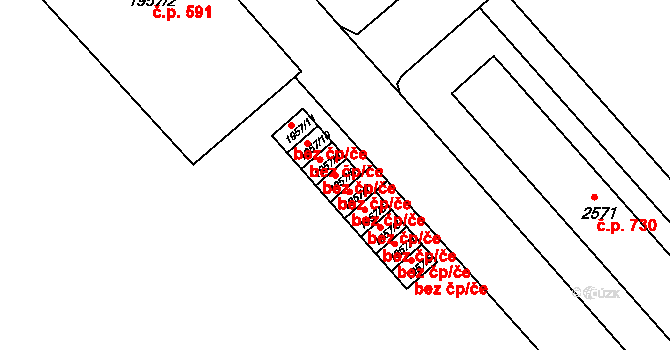 Třinec 42008247 na parcele st. 1957/8 v KÚ Třinec, Katastrální mapa