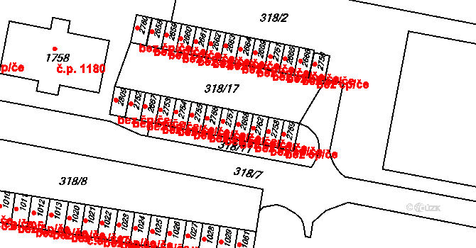 Litovel 384, Katastrální mapa