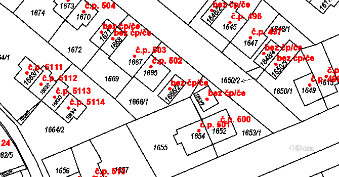 Zruč nad Sázavou 38274248 na parcele st. 1666/2 v KÚ Zruč nad Sázavou, Katastrální mapa