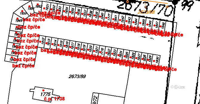 Lysá nad Labem 40078248 na parcele st. 1776 v KÚ Lysá nad Labem, Katastrální mapa
