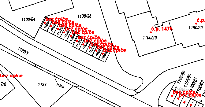 Frýdlant nad Ostravicí 40333248 na parcele st. 1100/58 v KÚ Frýdlant nad Ostravicí, Katastrální mapa