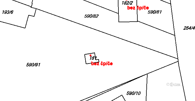 Dlouhá Brtnice 44499248 na parcele st. 181 v KÚ Dlouhá Brtnice, Katastrální mapa