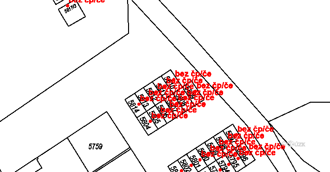 Žďár nad Sázavou 47207248 na parcele st. 5811 v KÚ Město Žďár, Katastrální mapa