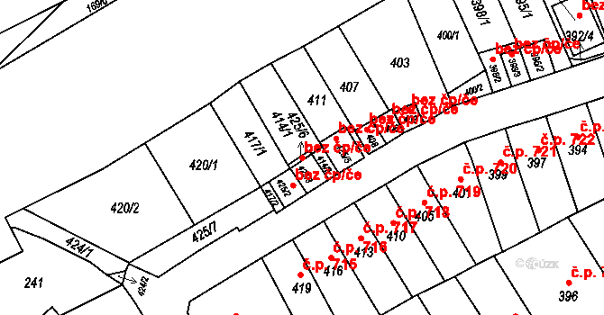 Brno 49649248 na parcele st. 425/3 v KÚ Slatina, Katastrální mapa