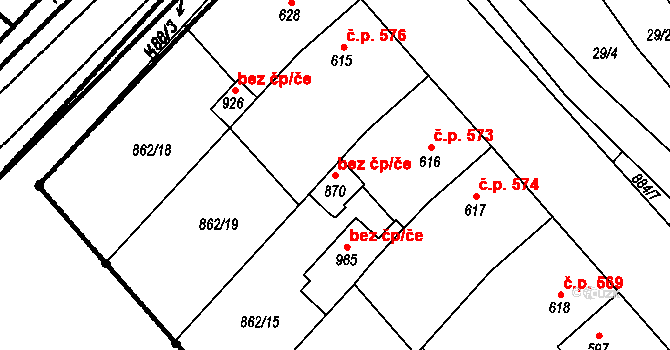 Kvasice 88304248 na parcele st. 870 v KÚ Kvasice, Katastrální mapa