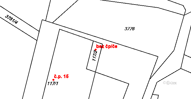 Bernartice 39949249 na parcele st. 117/2 v KÚ Bilinka, Katastrální mapa