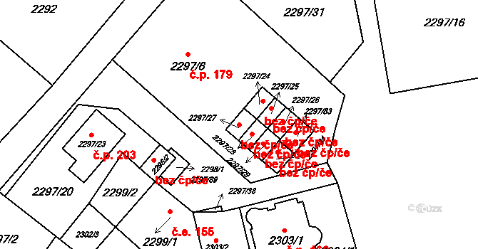Doksy 42170249 na parcele st. 2297/27 v KÚ Doksy u Máchova jezera, Katastrální mapa