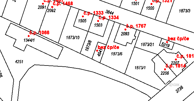 Dvůr Králové nad Labem 44913249 na parcele st. 4541 v KÚ Dvůr Králové nad Labem, Katastrální mapa