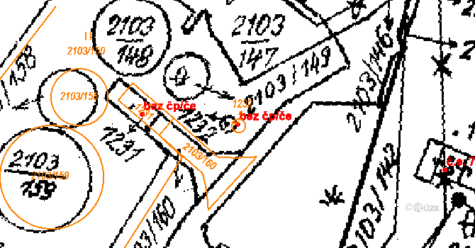 Dolní Dobrouč 87236249 na parcele st. 1232 v KÚ Dolní Dobrouč, Katastrální mapa