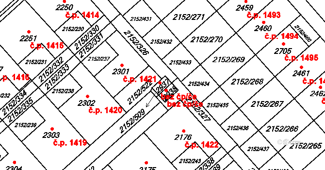 Napajedla 42340250 na parcele st. 2937 v KÚ Napajedla, Katastrální mapa