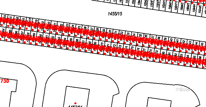 Kosmonosy 45308250 na parcele st. 1453/70 v KÚ Kosmonosy, Katastrální mapa