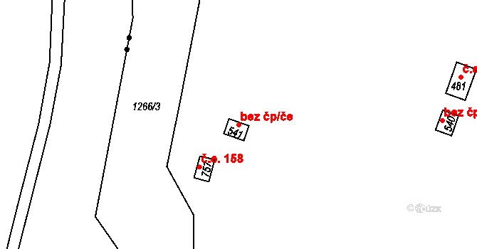 Zlín 47727250 na parcele st. 541 v KÚ Kudlov, Katastrální mapa
