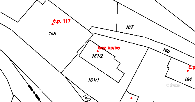 Jablonec nad Nisou 47930250 na parcele st. 161/2 v KÚ Proseč nad Nisou, Katastrální mapa