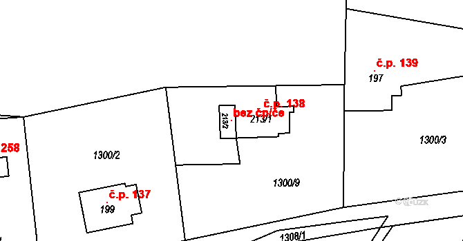 Čisovice 105276251 na parcele st. 213/2 v KÚ Čisovice, Katastrální mapa