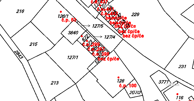 Krupka 396, Katastrální mapa