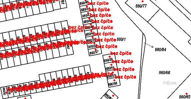 Semily 38857251 na parcele st. 880/37 v KÚ Semily, Katastrální mapa