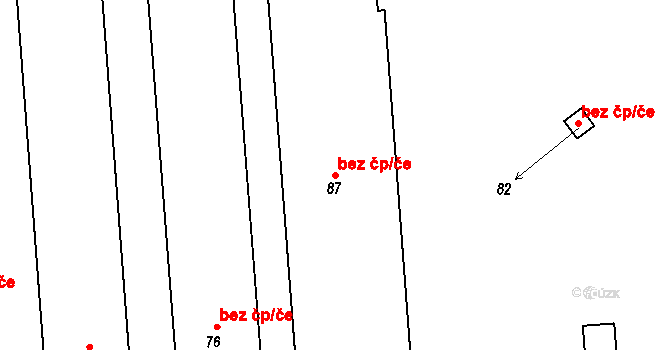 Benátky 40262251 na parcele st. 87 v KÚ Benátky, Katastrální mapa