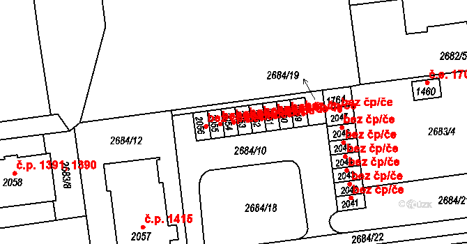 Choceň 41295251 na parcele st. 2054 v KÚ Choceň, Katastrální mapa