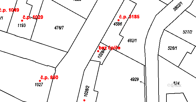 Dvůr Králové nad Labem 41865251 na parcele st. 1028/4 v KÚ Dvůr Králové nad Labem, Katastrální mapa