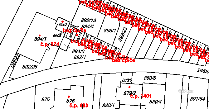 Jeseník 44362251 na parcele st. 892/19 v KÚ Jeseník, Katastrální mapa