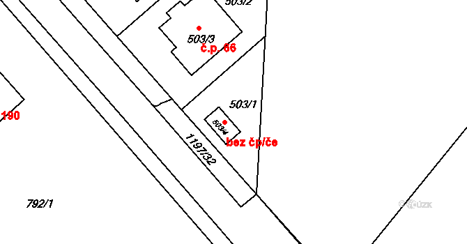 Meclov 45230251 na parcele st. 503/4 v KÚ Meclov, Katastrální mapa