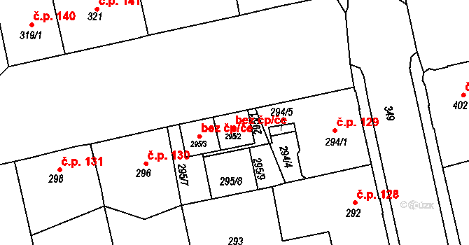 Krnov 45641251 na parcele st. 295/2 v KÚ Opavské Předměstí, Katastrální mapa