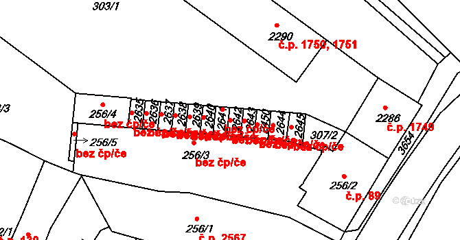 Rakovník 47941251 na parcele st. 2642 v KÚ Rakovník, Katastrální mapa
