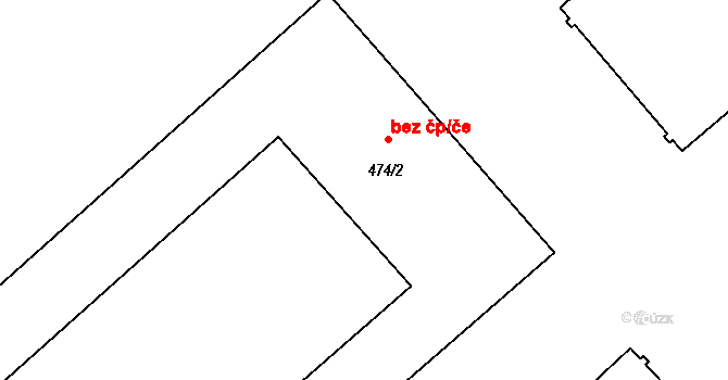 Bořetice 48621251 na parcele st. 474/2 v KÚ Bořetice u Hustopečí, Katastrální mapa