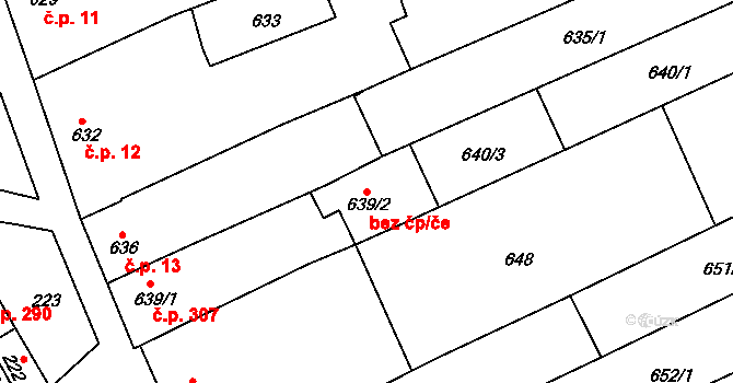 Nivnice 49564251 na parcele st. 639/2 v KÚ Nivnice, Katastrální mapa
