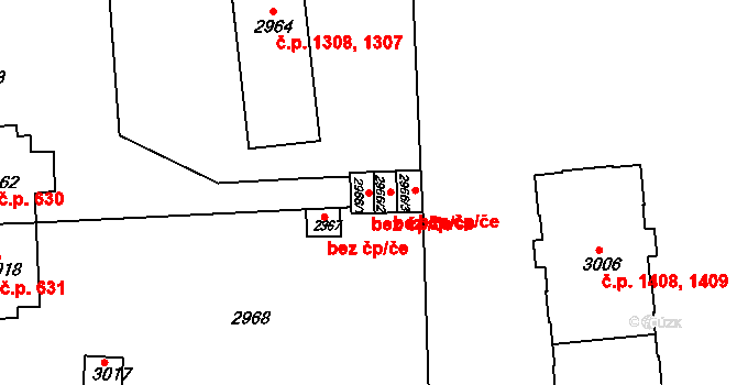 Sokolov 49746251 na parcele st. 2966/1 v KÚ Sokolov, Katastrální mapa