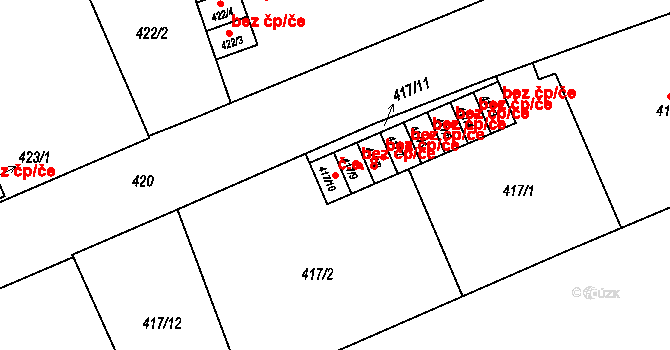 Josefov 8, Jaroměř na parcele st. 417/10 v KÚ Josefov u Jaroměře, Katastrální mapa