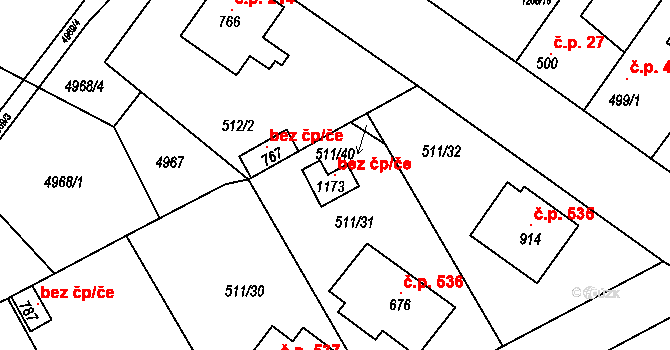 Kryry 120171252 na parcele st. 1173 v KÚ Kryry, Katastrální mapa
