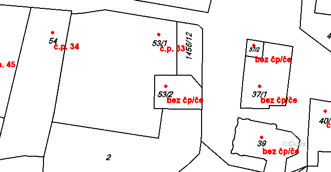 Tetín 43430252 na parcele st. 53/2 v KÚ Tetín u Berouna, Katastrální mapa