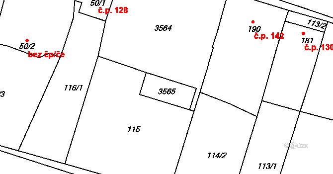 Litenčice 44981252 na parcele st. 158 v KÚ Litenčice, Katastrální mapa