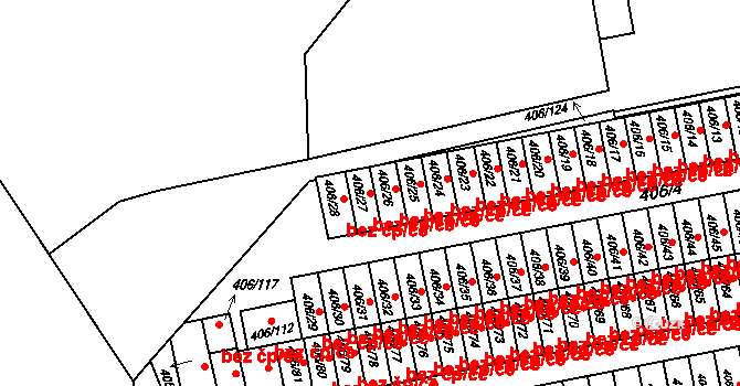Třinec 46462252 na parcele st. 406/27 v KÚ Dolní Líštná, Katastrální mapa